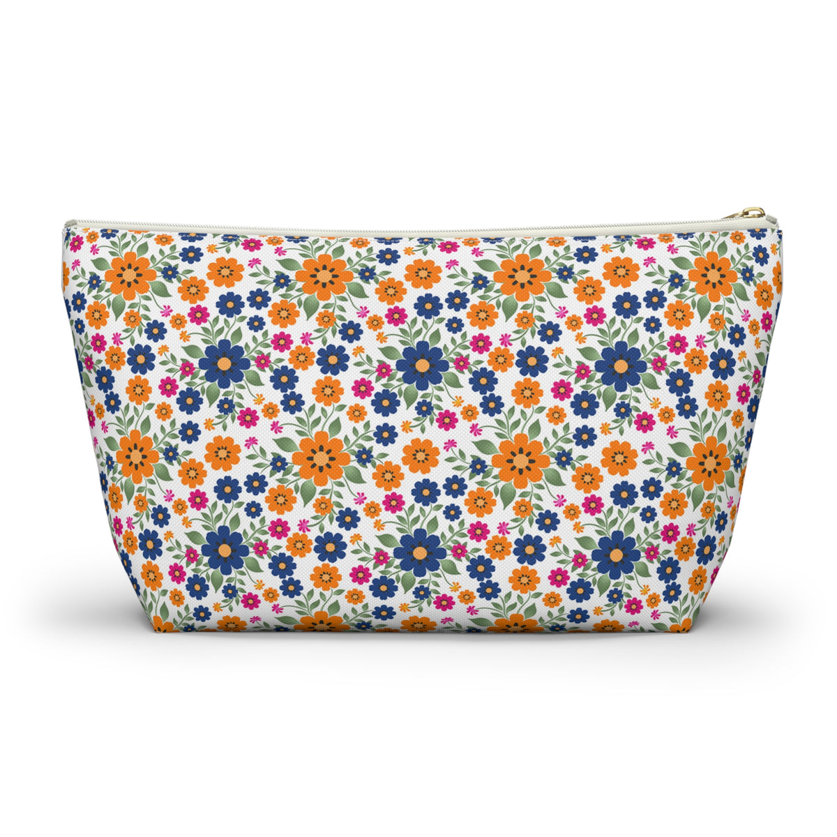 Hispanic Heritage Month - Floral Accessory Pouch w/T-bottom