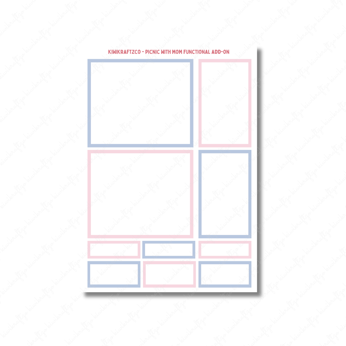 Picnic with Mom PHYSICAL Sticker Kit - Petite Size