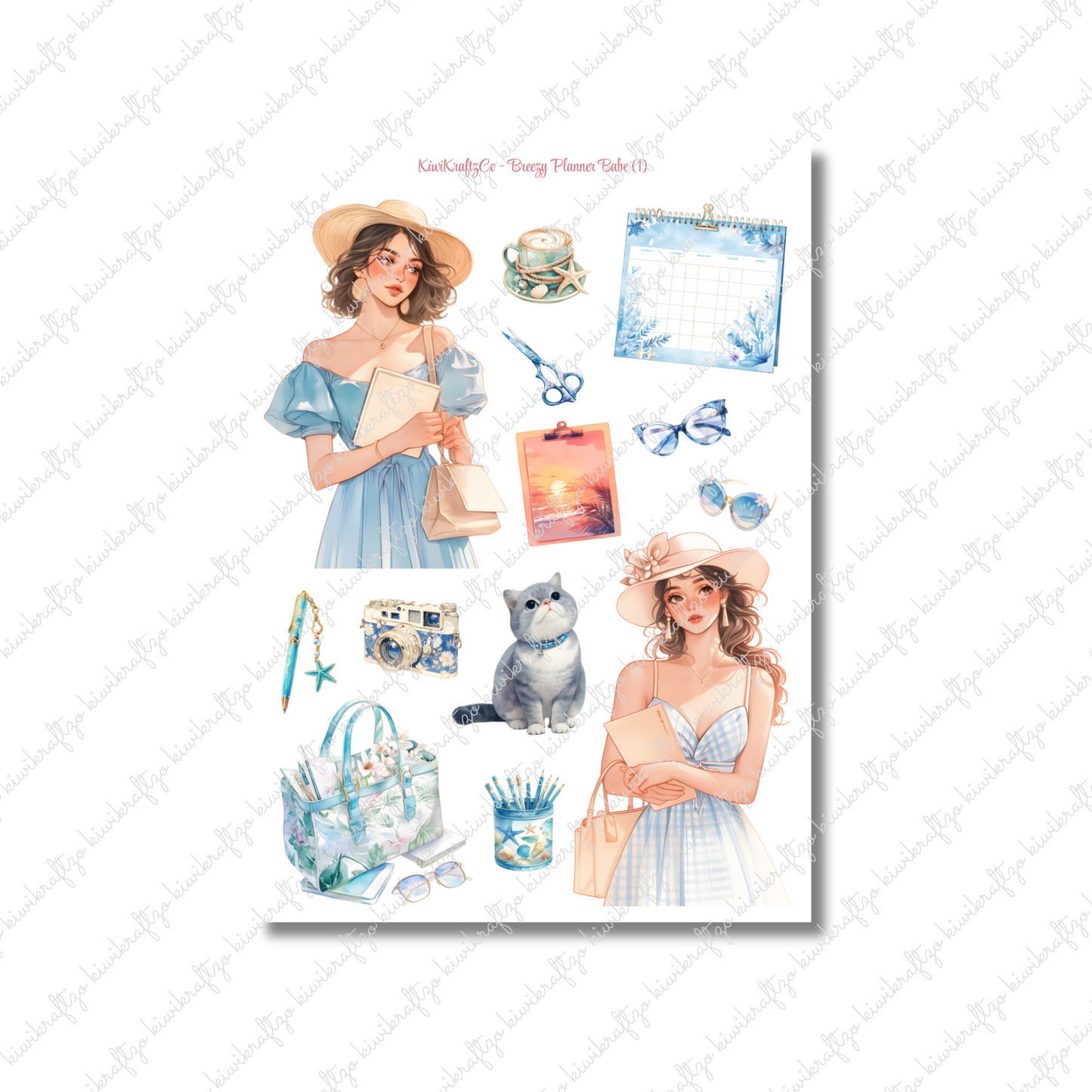 Breezy Planner Babe PHYSICAL Sticker Kit - Petite Size