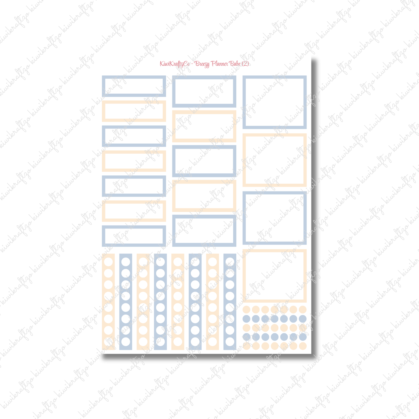 Breezy Planner Babe PHYSICAL Sticker Kit - Petite Size