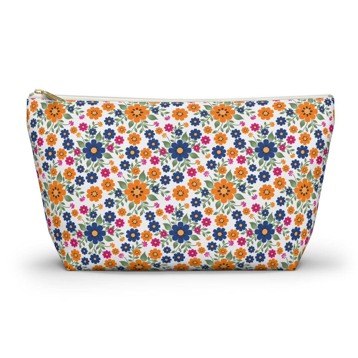 Hispanic Heritage Month - Floral Accessory Pouch w/T-bottom