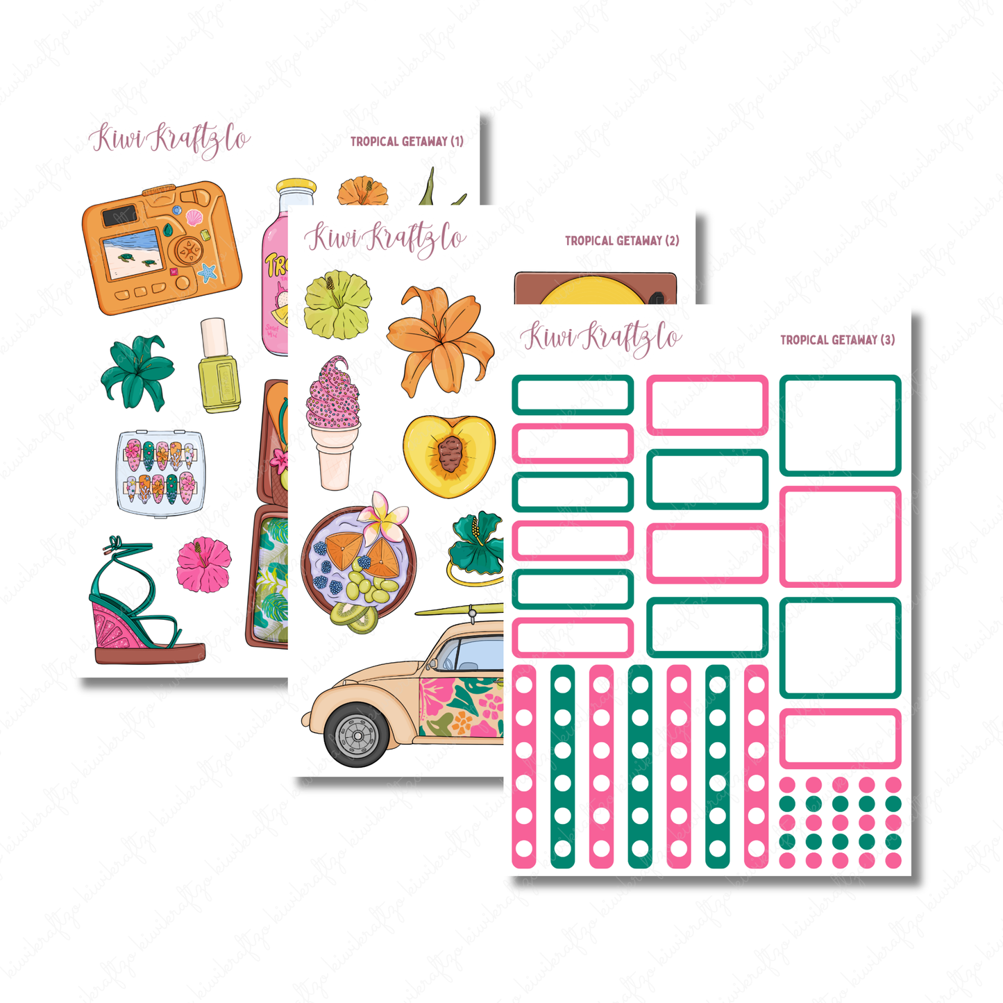 Tropical Getaway DIGITAL Bundle