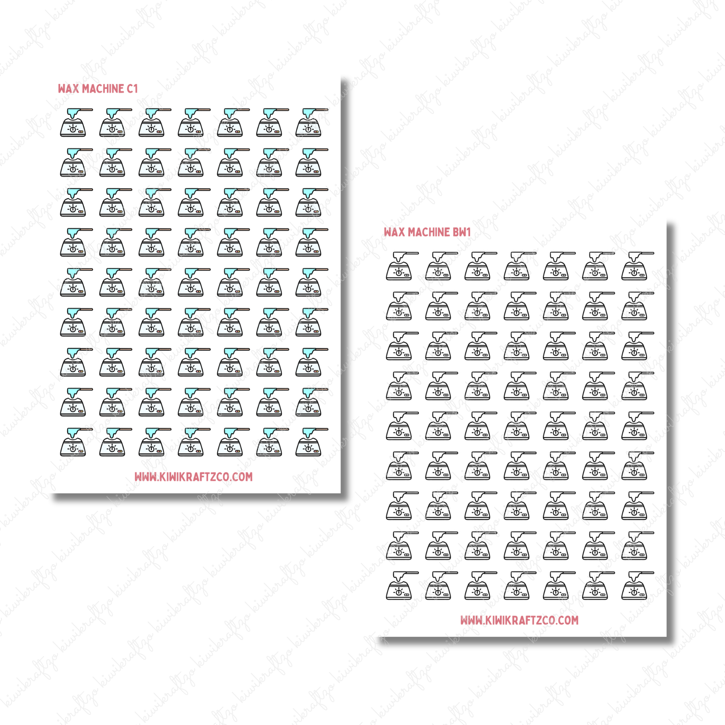 Wax Machine Icons