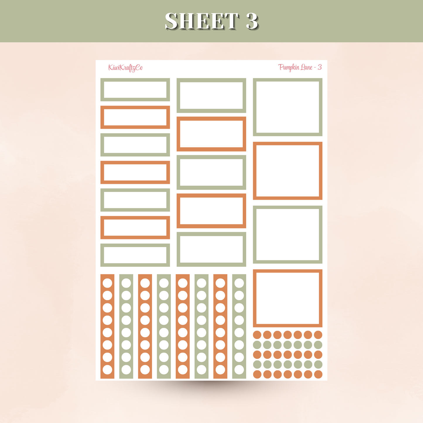 Pumpkin Lane PHYSICAL Sticker Kit - Standard Size