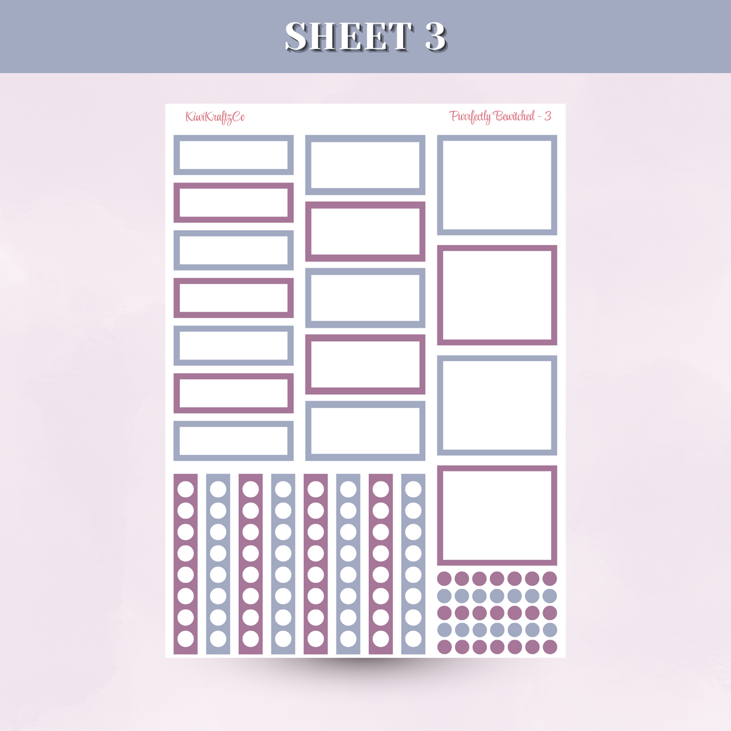 Purrfectly Bewitched PHYSICAL Sticker Kit - Standard Size