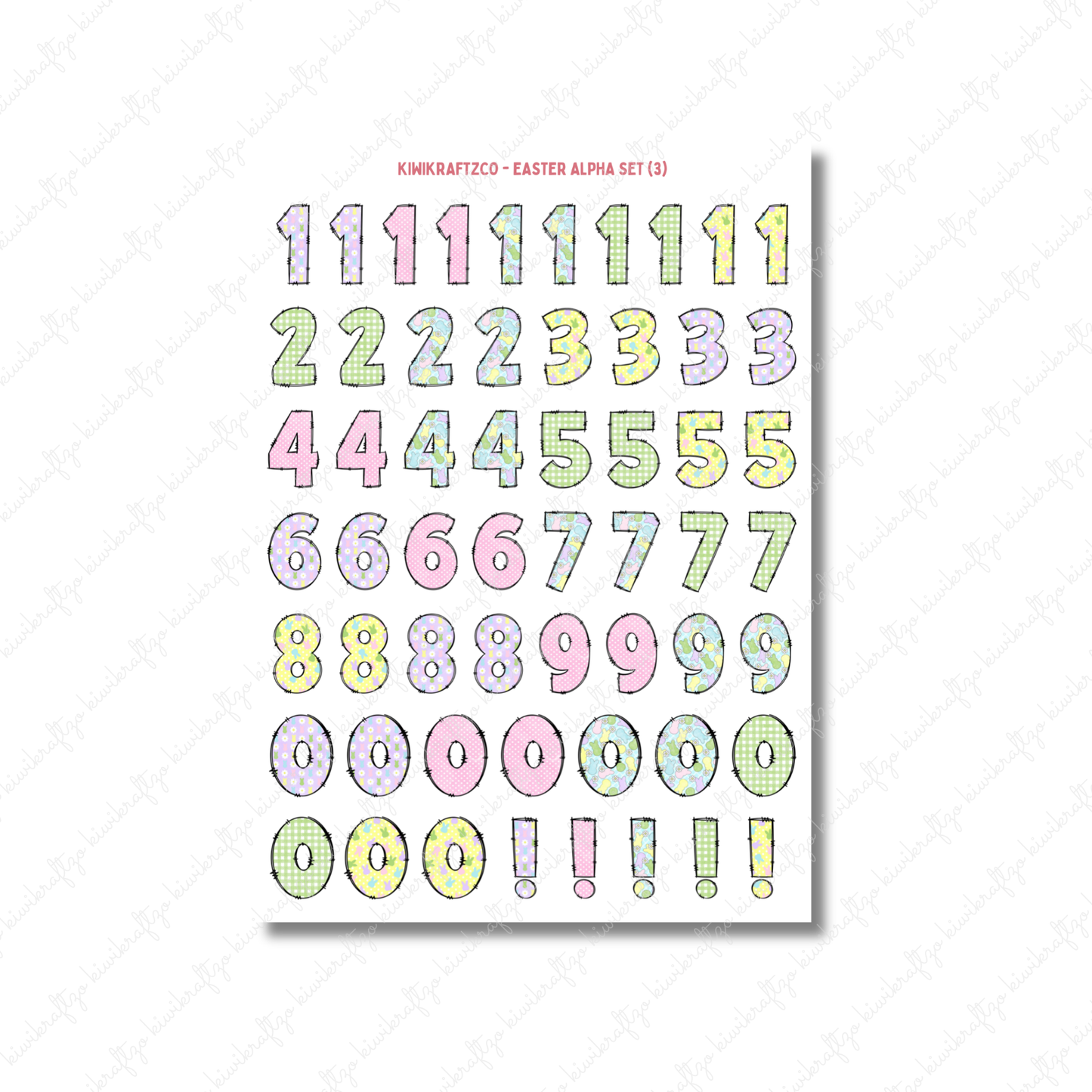 Easter Alpha Set PHYSICAL