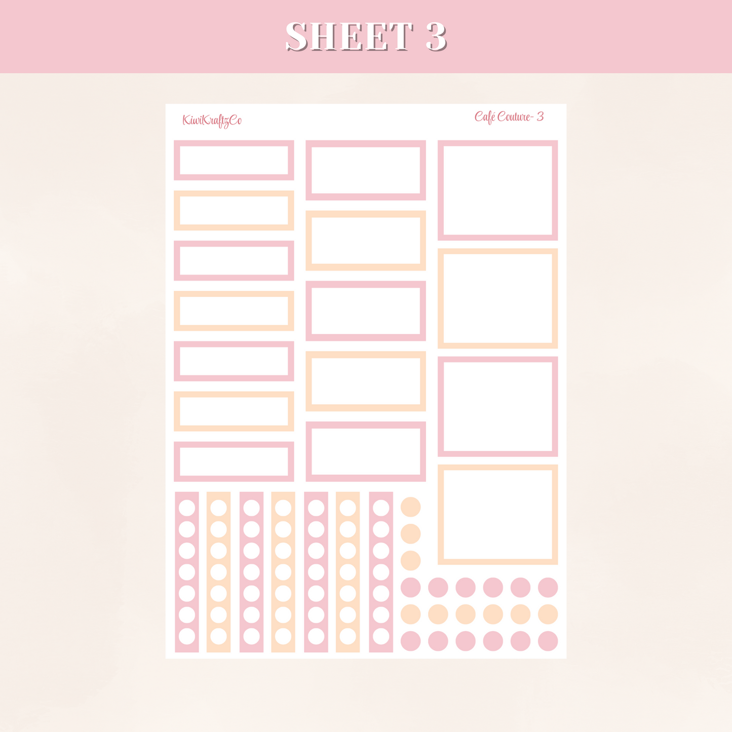 Café Couture PHYSICAL Sticker Kit