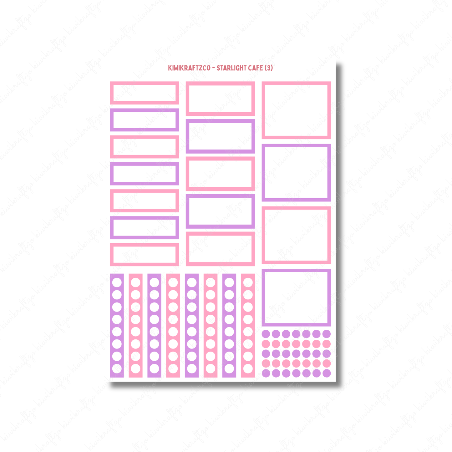 Starlight Cafe PHYSICAL Sticker Kit - Standard Size