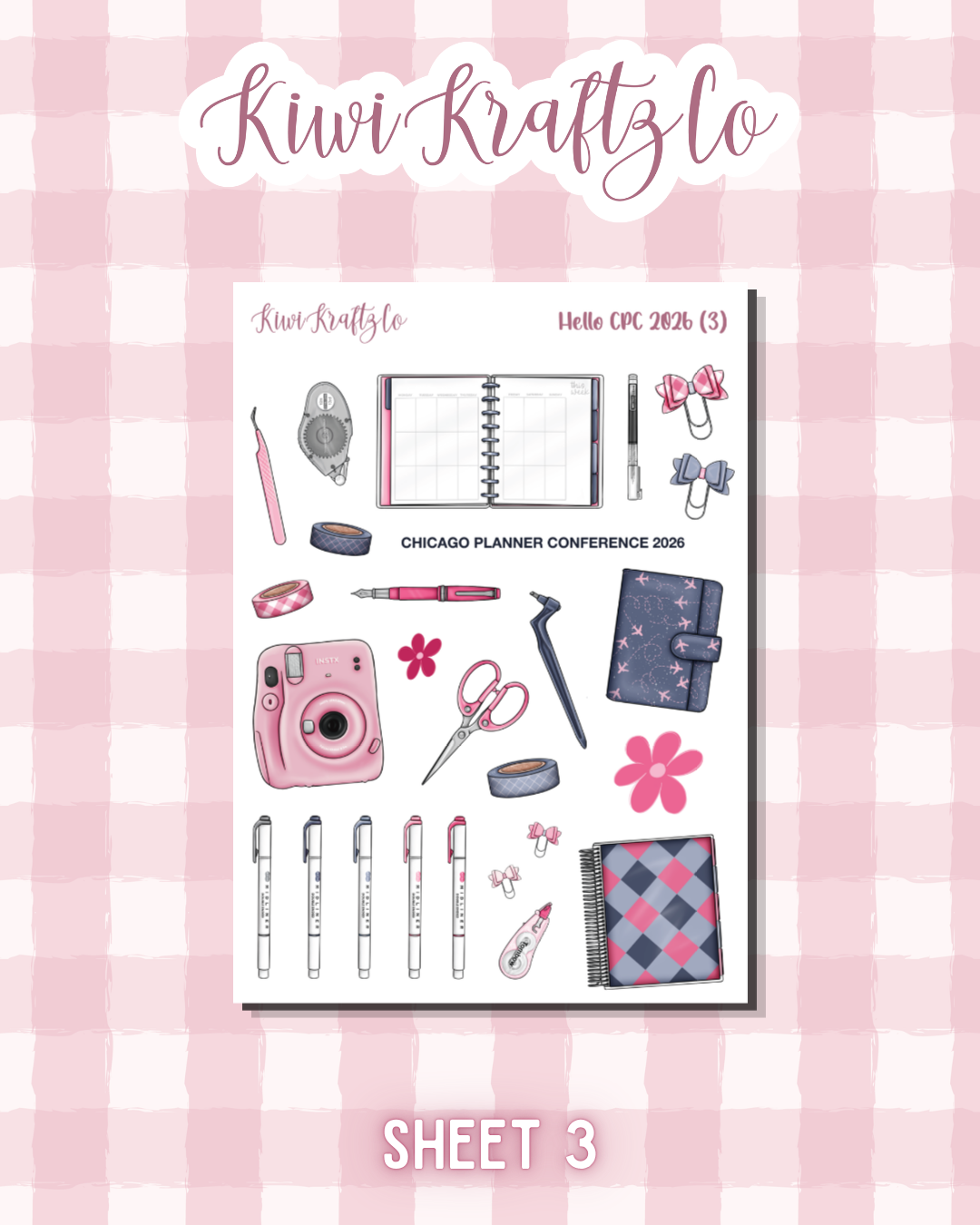 Hello CPC 2026 PHYSICAL Sticker Kit - Petite Size