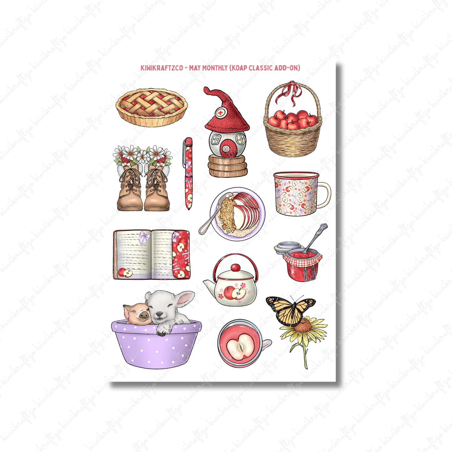 May Monthly Sticker Kit - KOAP Classic