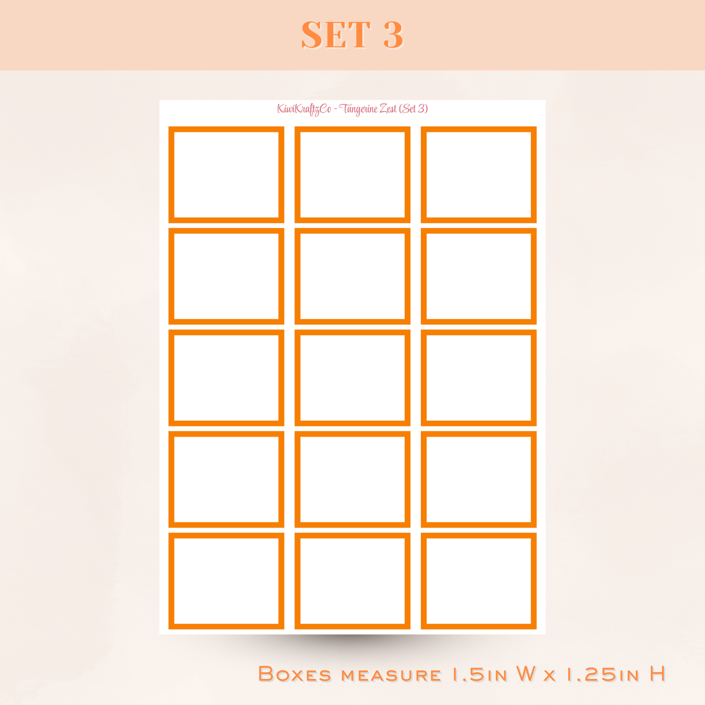 Classic Rainbow Functional Shapes - Tangerine Zest