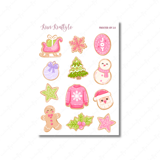 Frosted Joy 2.0 PHYSICAL Sticker Sheet - Petite Size