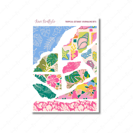 Tropical Getaway Journaling Bits