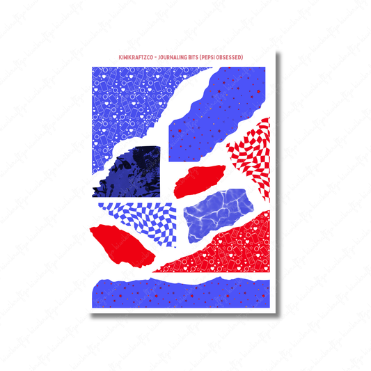 Pepsi Obsessed Journaling Bits