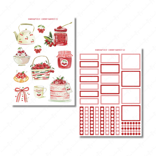 Cherry Harvest PHYSICAL Sticker Kit - Petite Size
