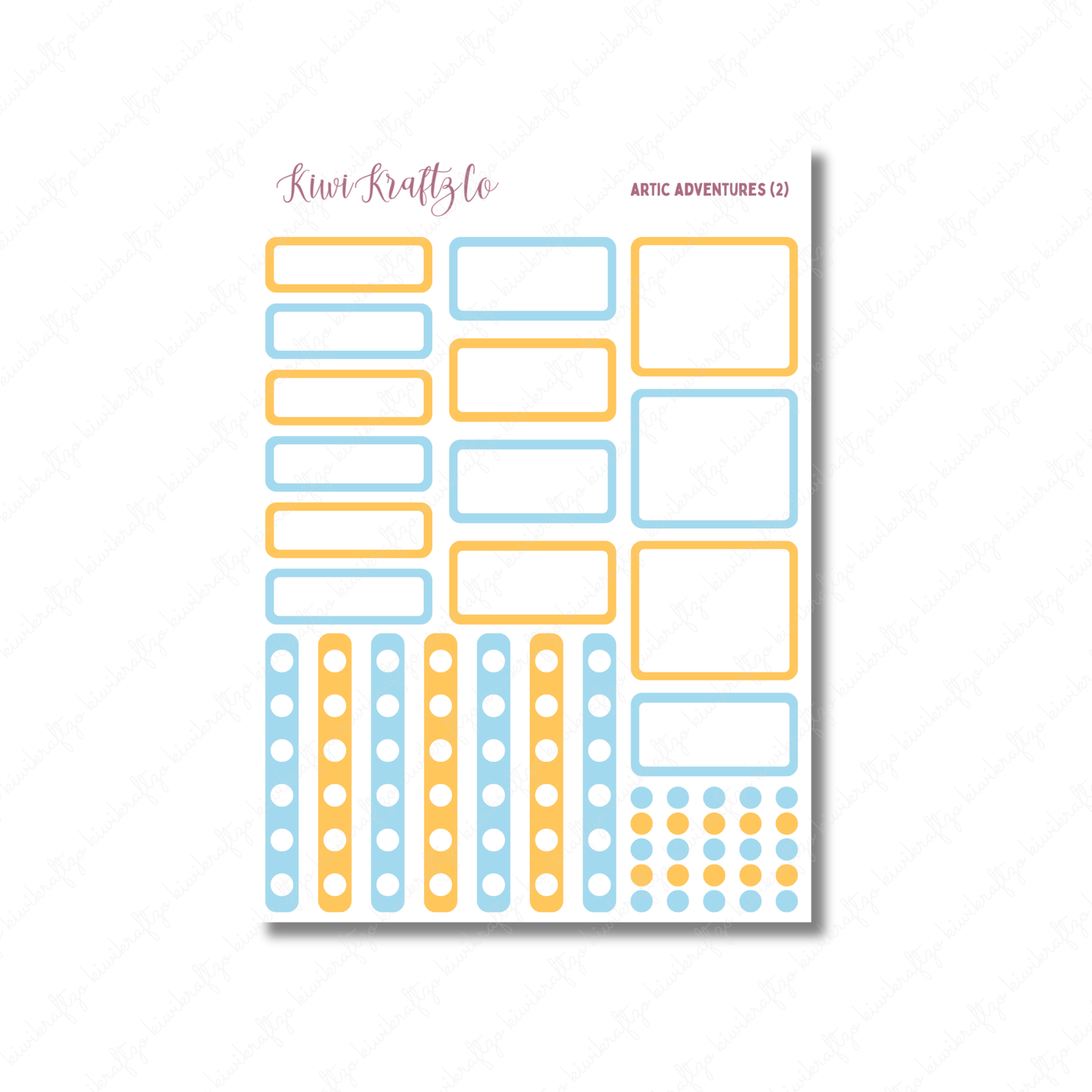 Artic Adventures PHYSICAL Sticker Kit - Petite Size