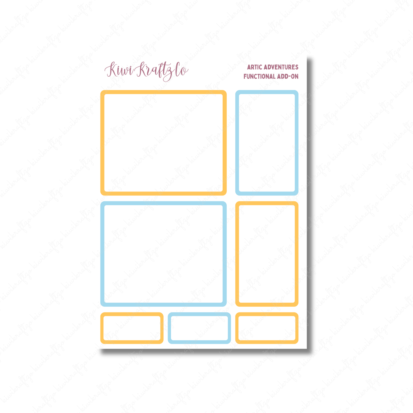Artic Adventures PHYSICAL Sticker Kit - Petite Size