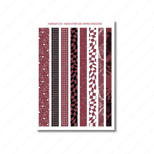 Dr. Pepper Obsessed Washi Strips