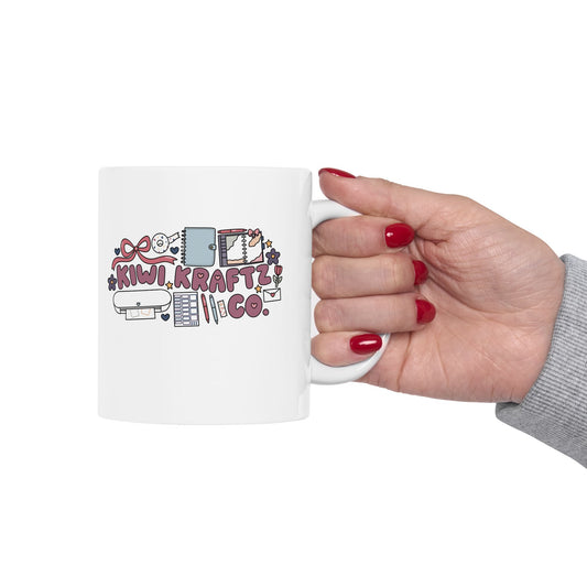KiwiKraftzCo Ceramic Mug, 11oz