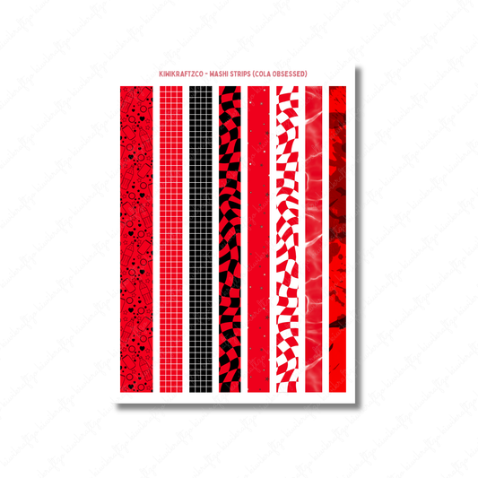 Cola Obsessed Washi Strips