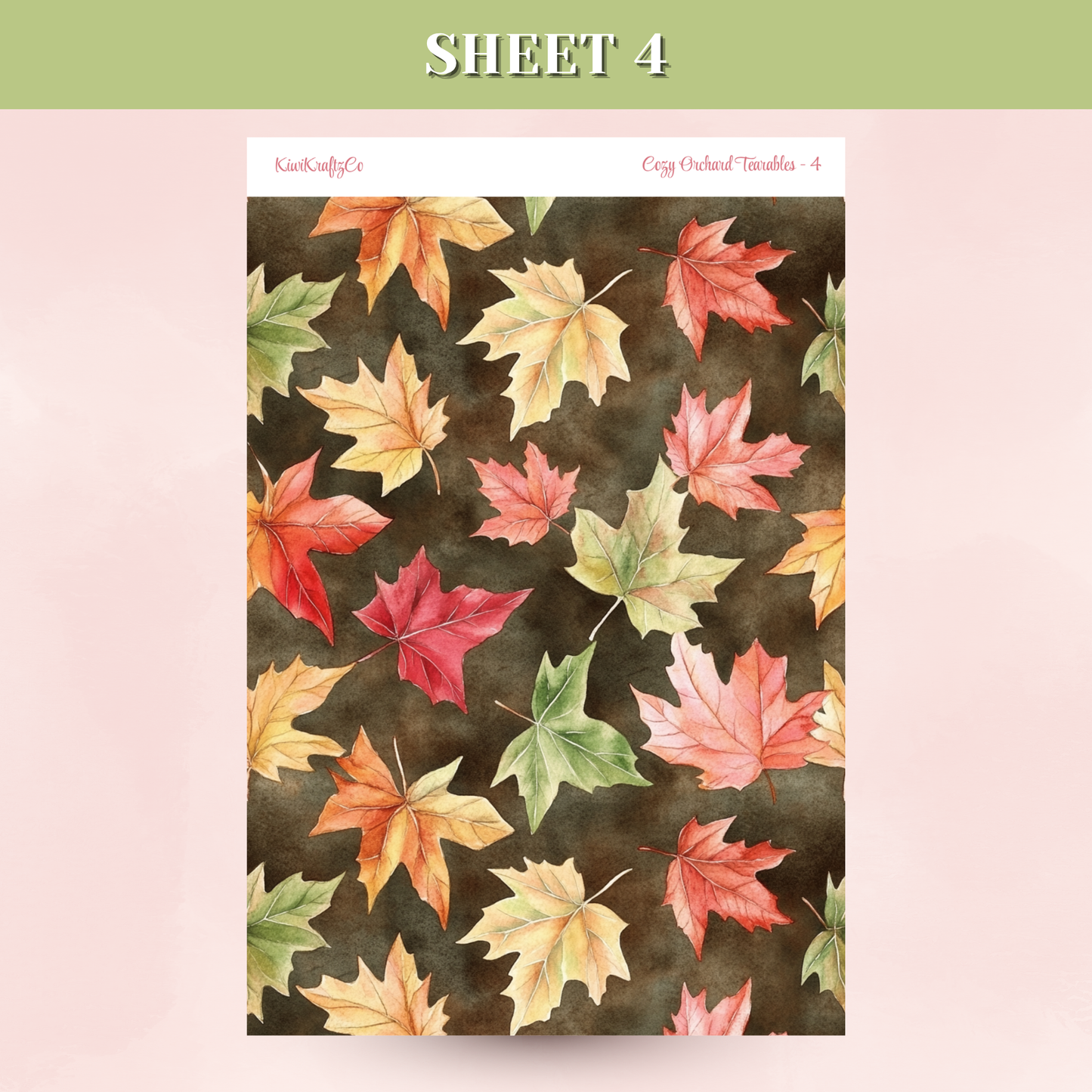 Cozy Orchard Tearable Sticker Sheets