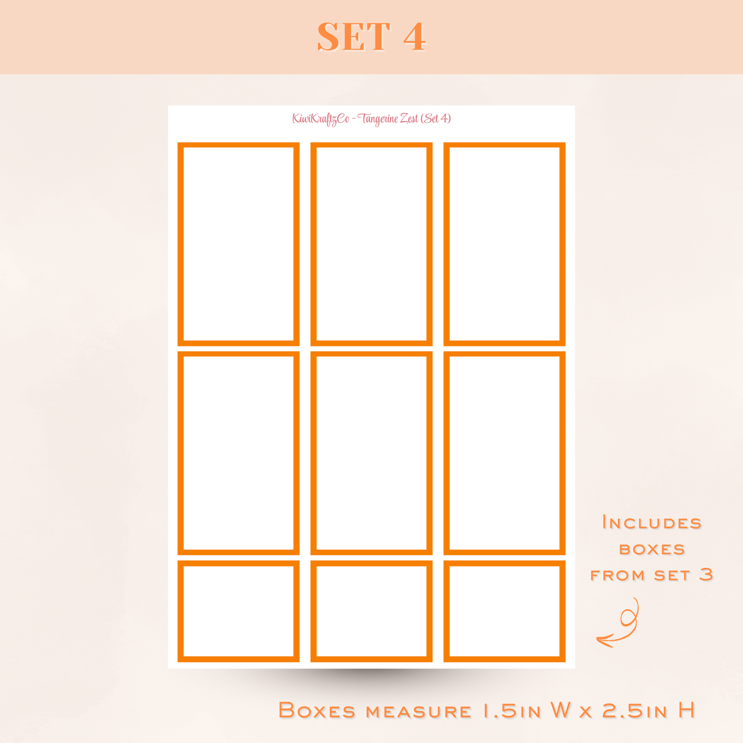 Classic Rainbow Functional Shapes - Tangerine Zest