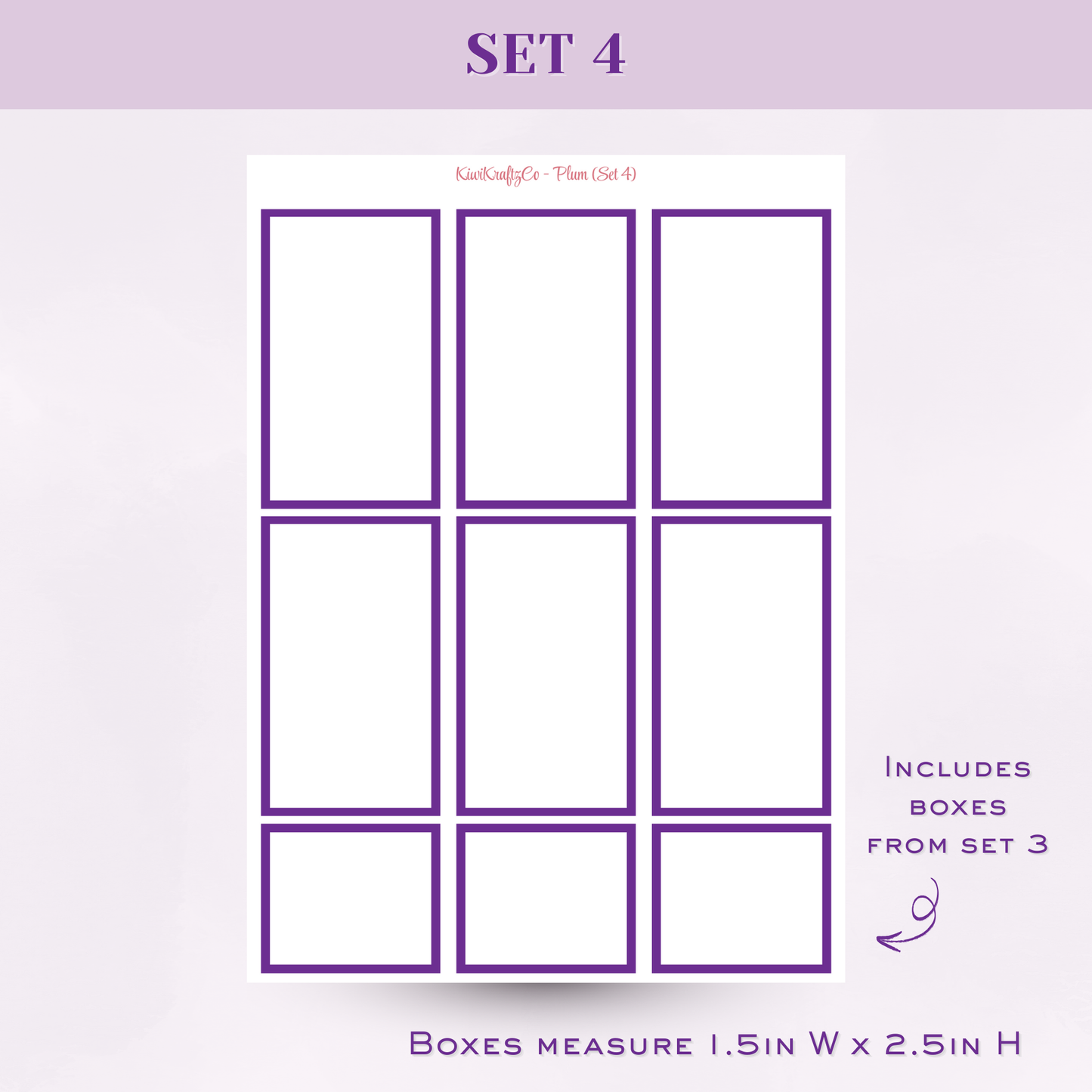Jewel Tones Functional Shapes - Plum