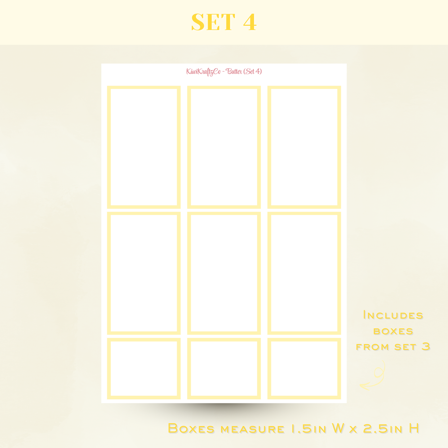 Pastel Functional Shapes - Butter