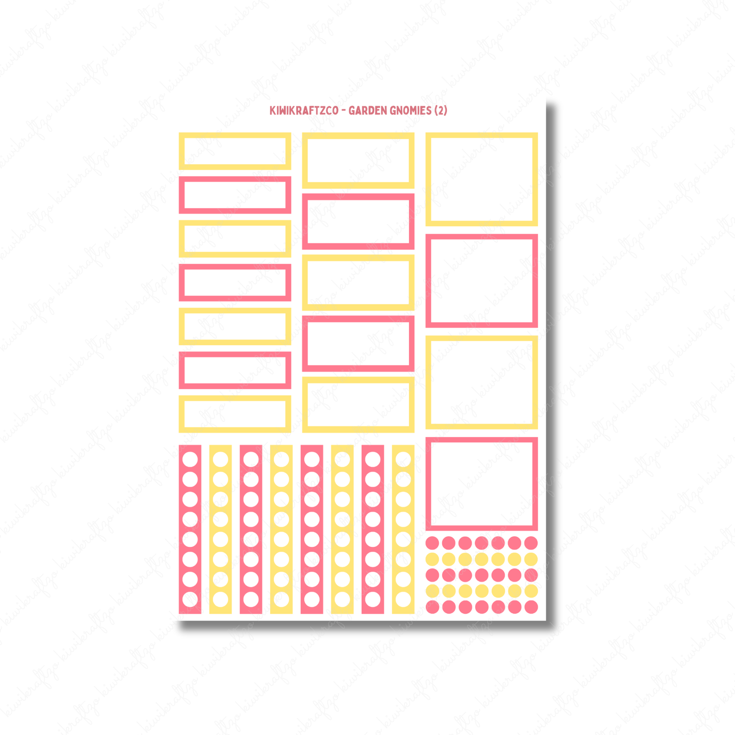Garden Gnomies PHYSICAL Sticker Kit - Standard Size