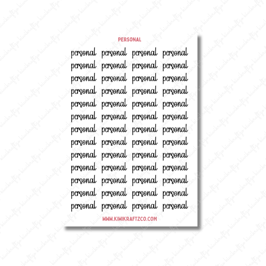 Personal Stickers