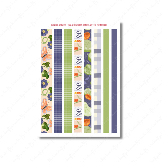 Enchanted Meadow Washi Strips