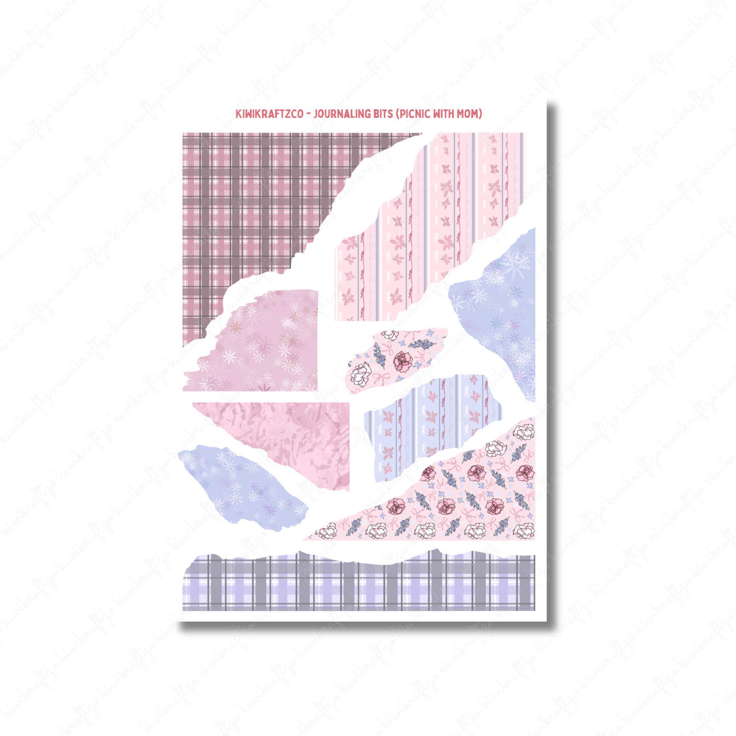 Picnic with Mom Journaling Bits