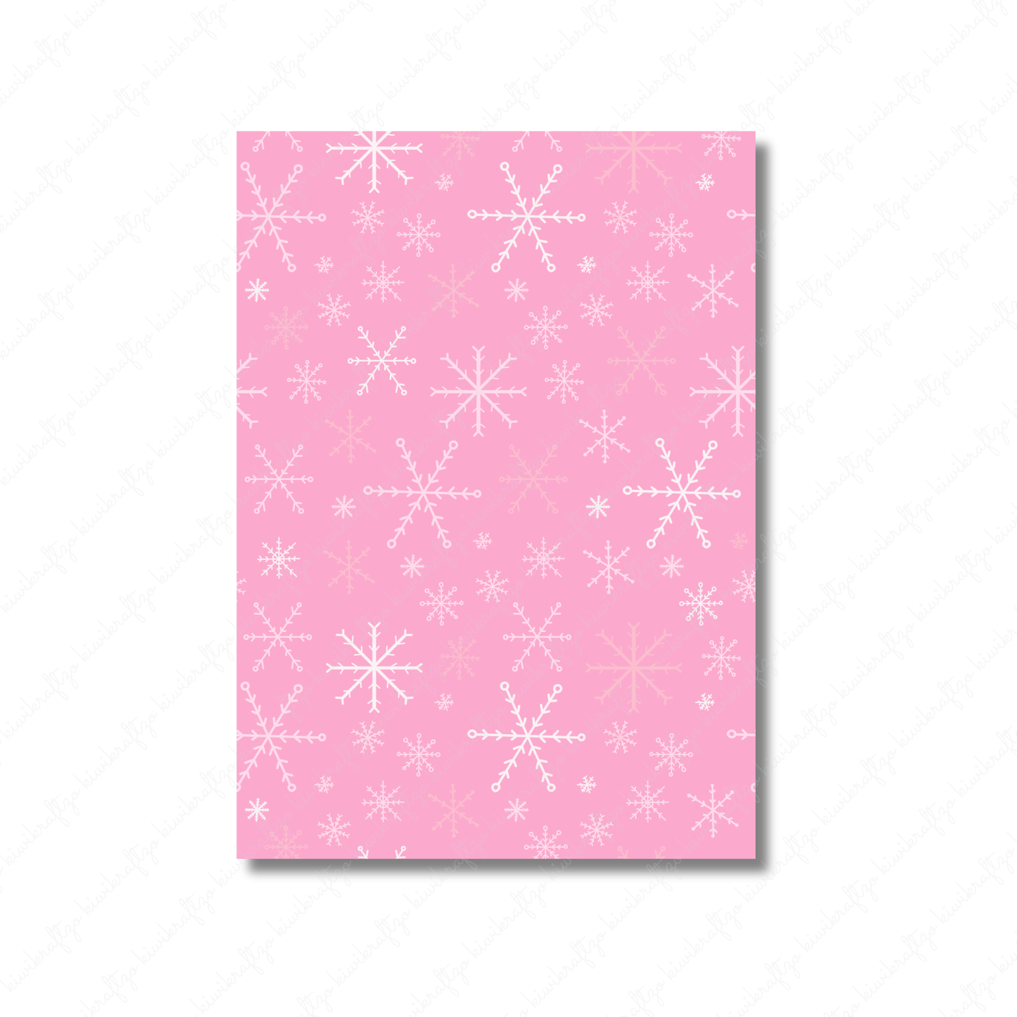 Pink Christmas Tearable Sticker Sheets