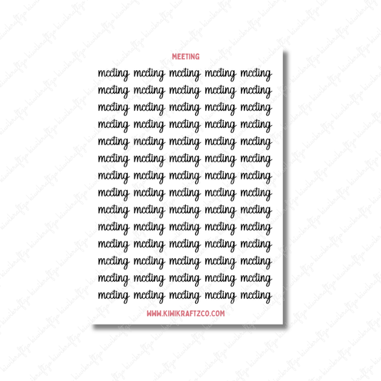 Meeting Stickers