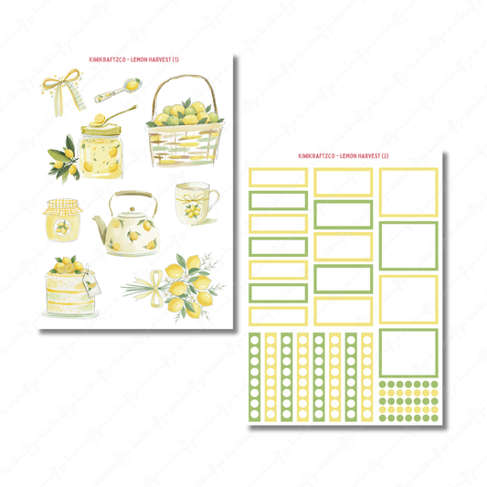 Lemon Harvest PHYSICAL Sticker Kit - Petite Size