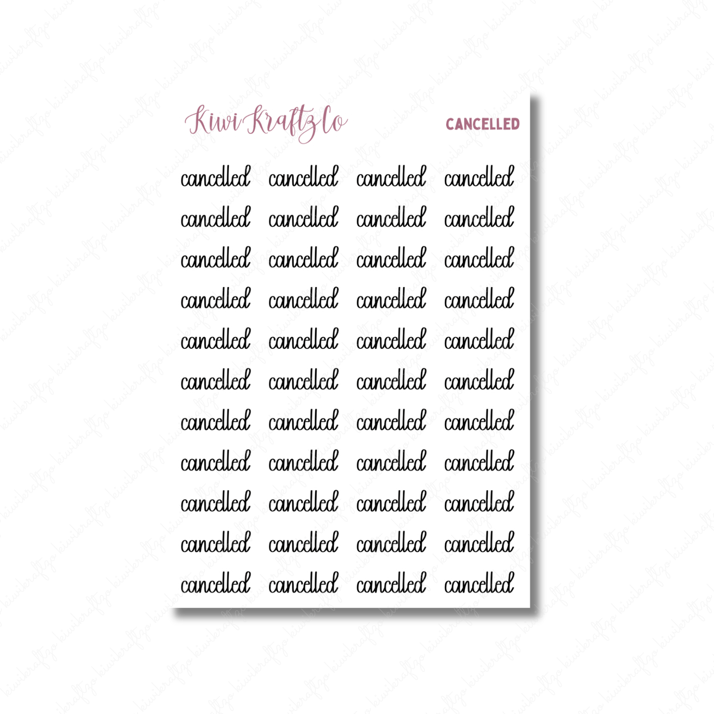 Cancelled Stickers