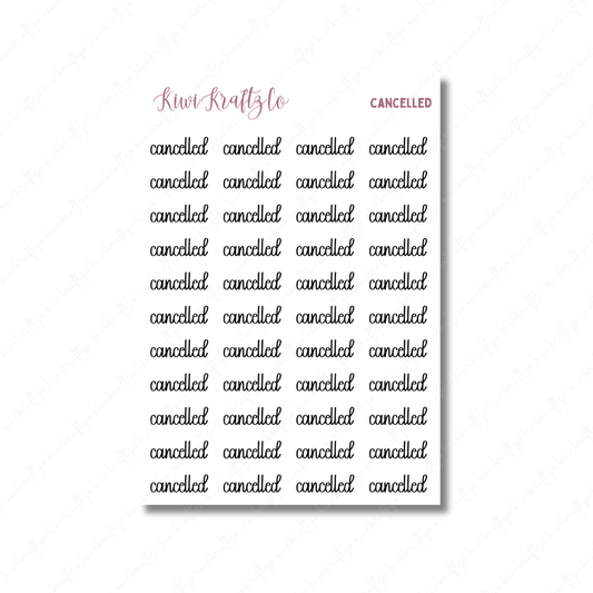Cancelled Stickers