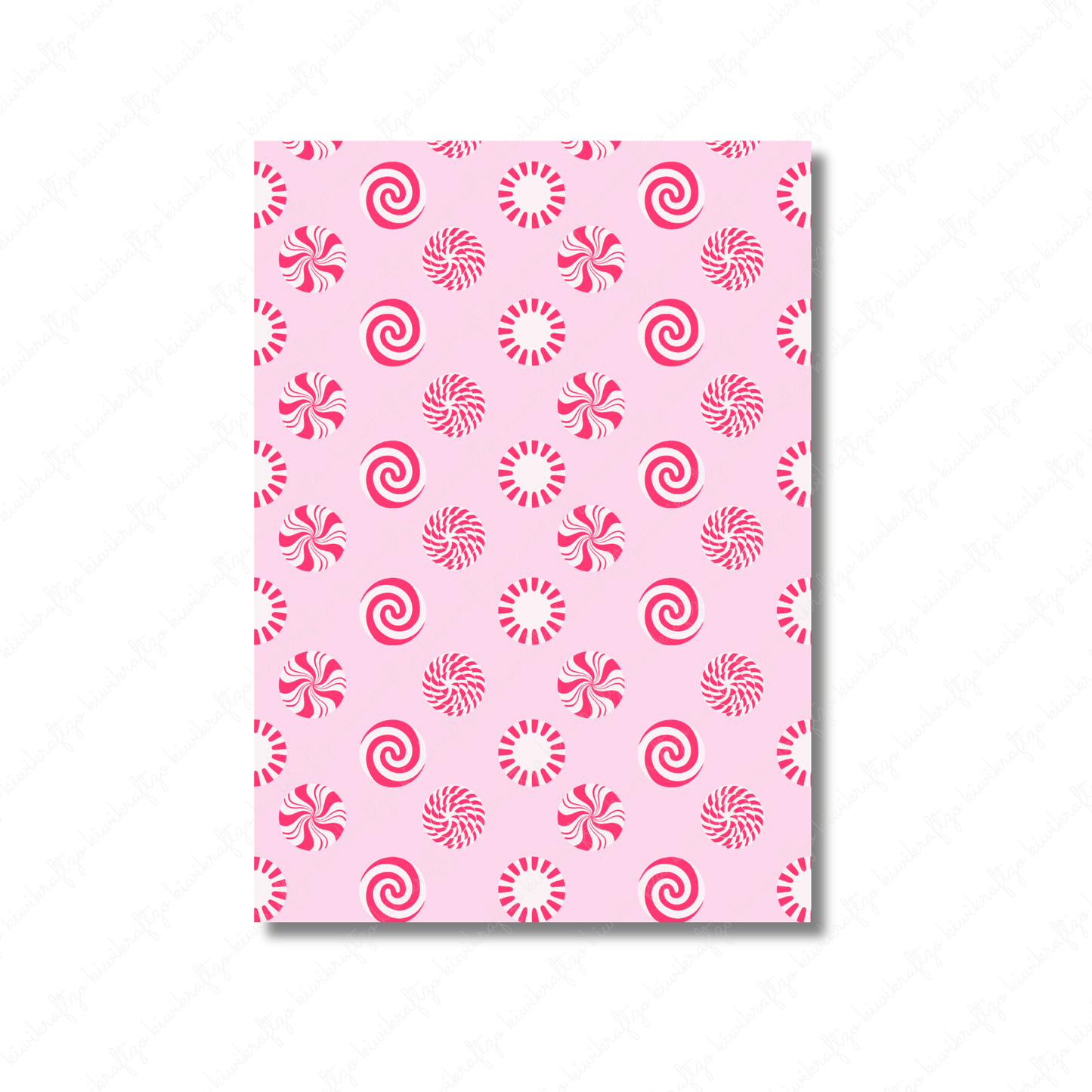 Pink Christmas Tearable Sticker Sheets