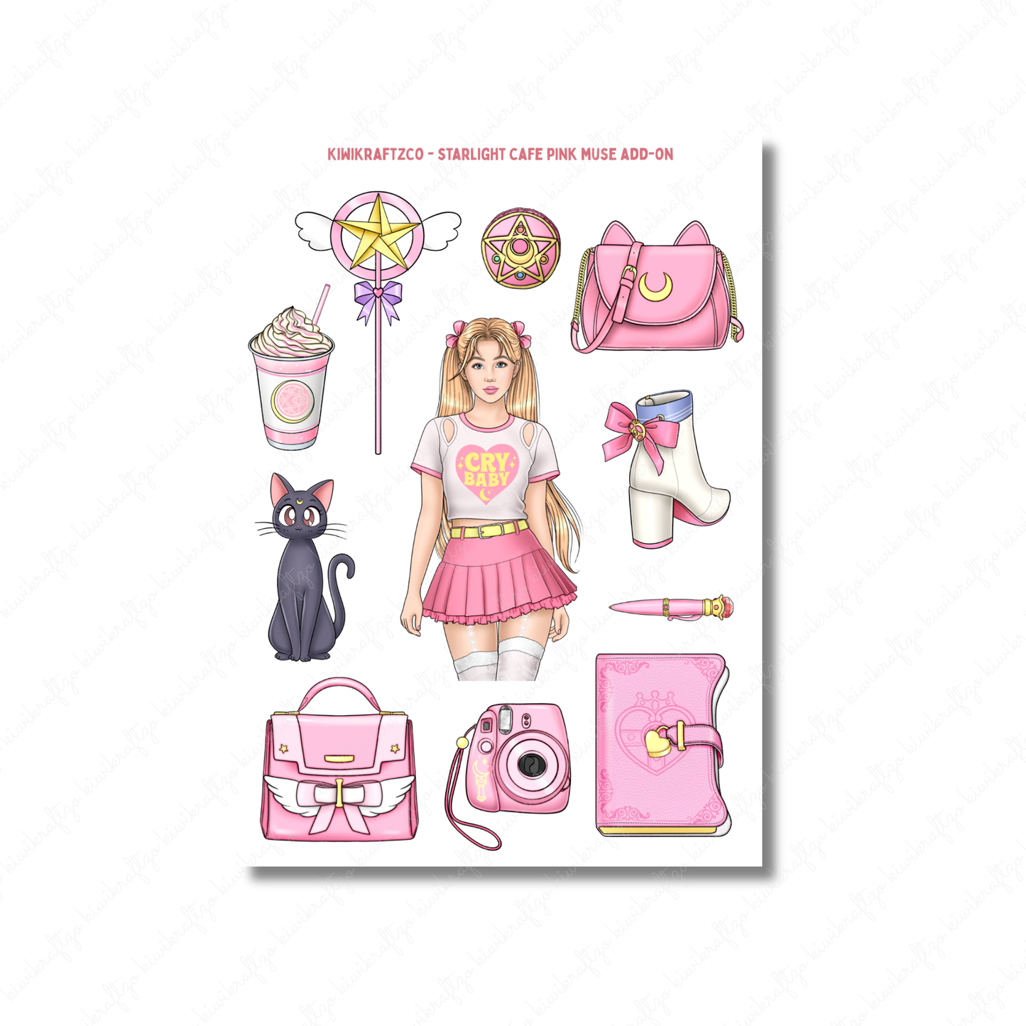 Starlight Cafe PHYSICAL Sticker Kit - Standard Size