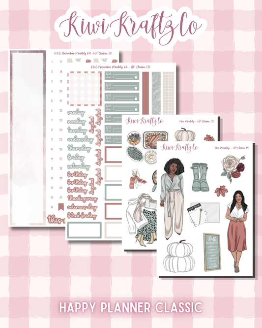 November Monthly Kit - HP Classic
