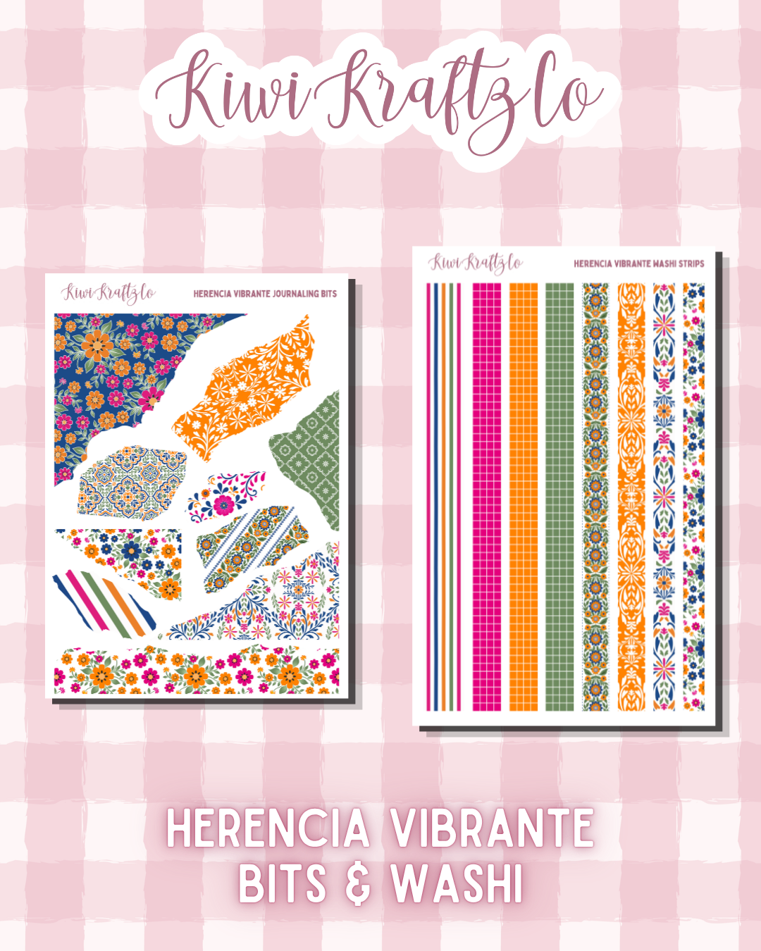 Herencia Vibrante Bits & Washi