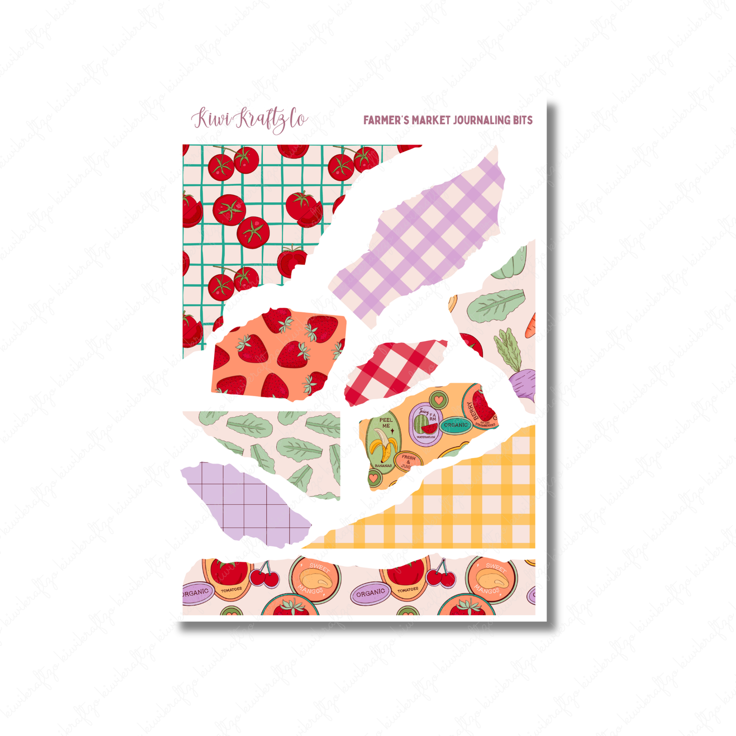 Farmer's Market Journaling Bits