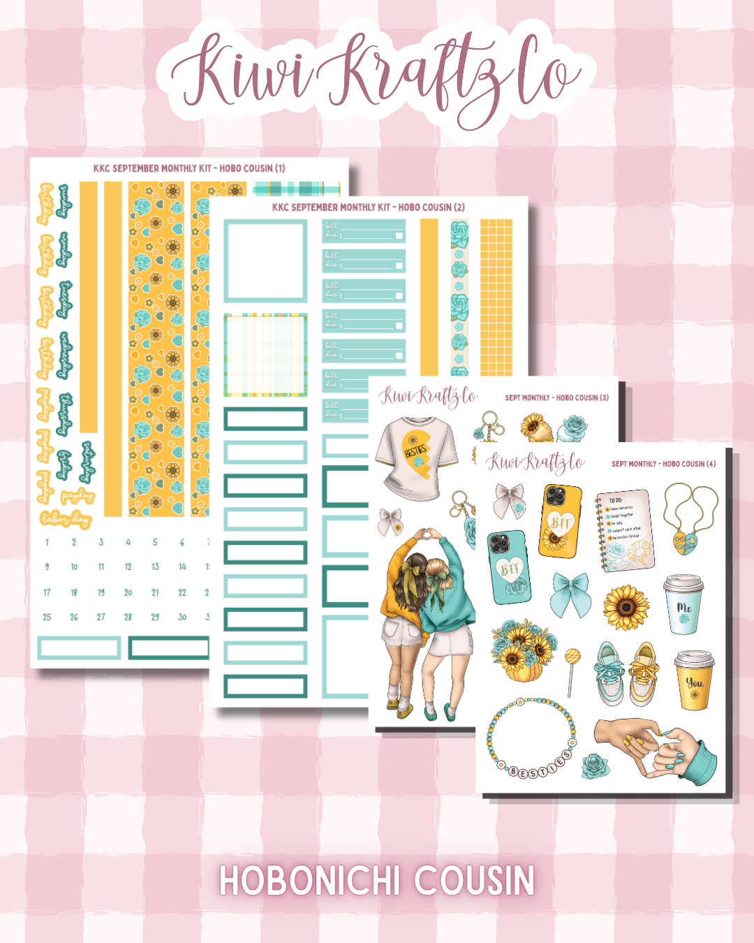 September Monthly Kit - Hobonichi Cousin