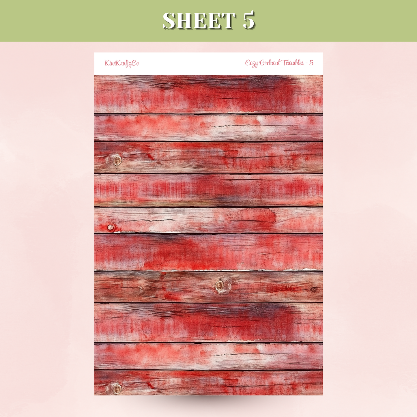 Cozy Orchard Tearable Sticker Sheets