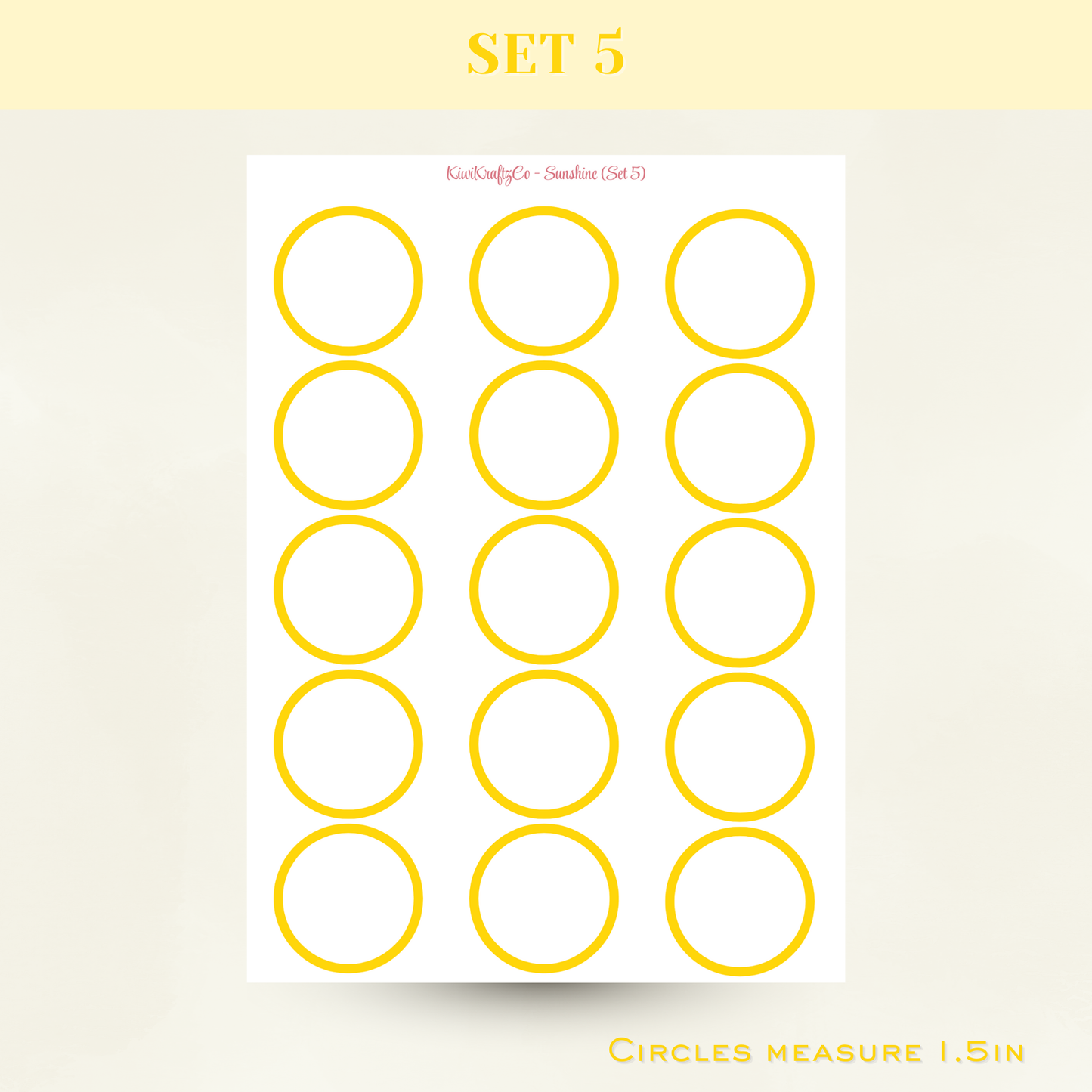 Classic Rainbow Functional Shapes - Sunshine