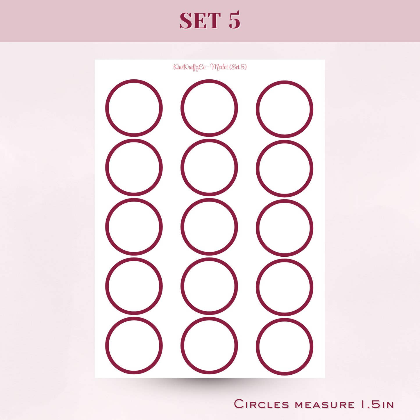 Jewel Tones Functional Shapes - Merlot