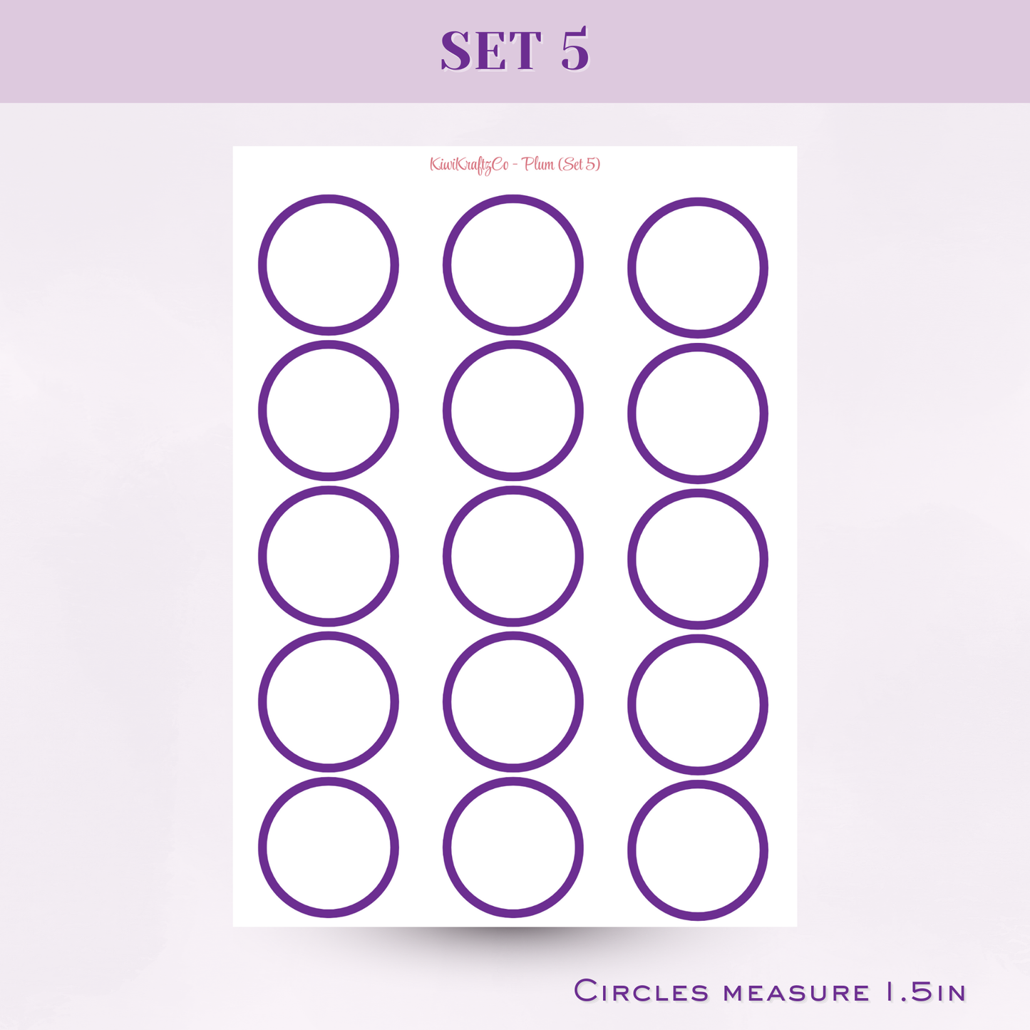 Jewel Tones Functional Shapes - Plum