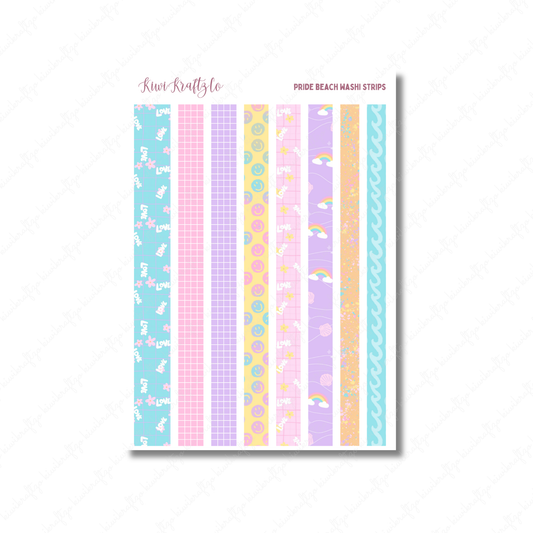 Pride Beach Washi Strips