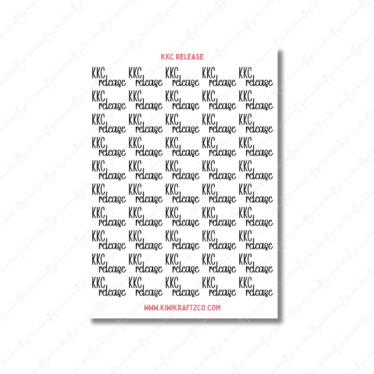 KiwiKraftzCo Release Stickers