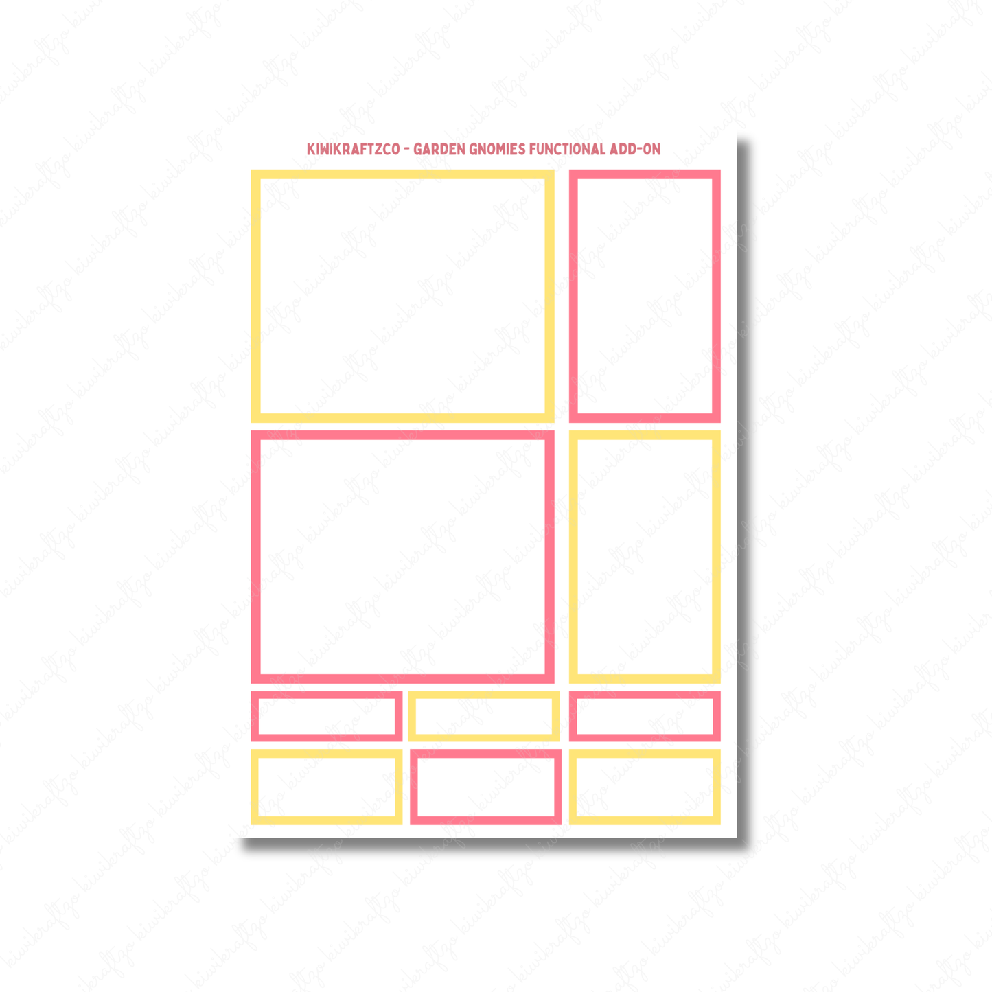Garden Gnomies PHYSICAL Sticker Kit - Standard Size